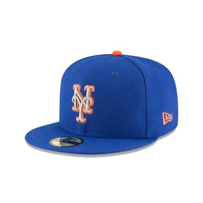 Blue New York Mets Hat - New Era MLB Authentic Collection Alt 2 59FIFTY Fitted Caps USA1980425